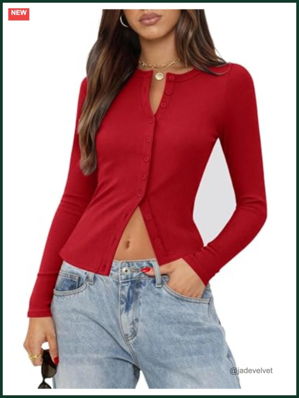 Ribbed Lightweight Button Up Cardigan Long Sleeve Soft Stretch Knit